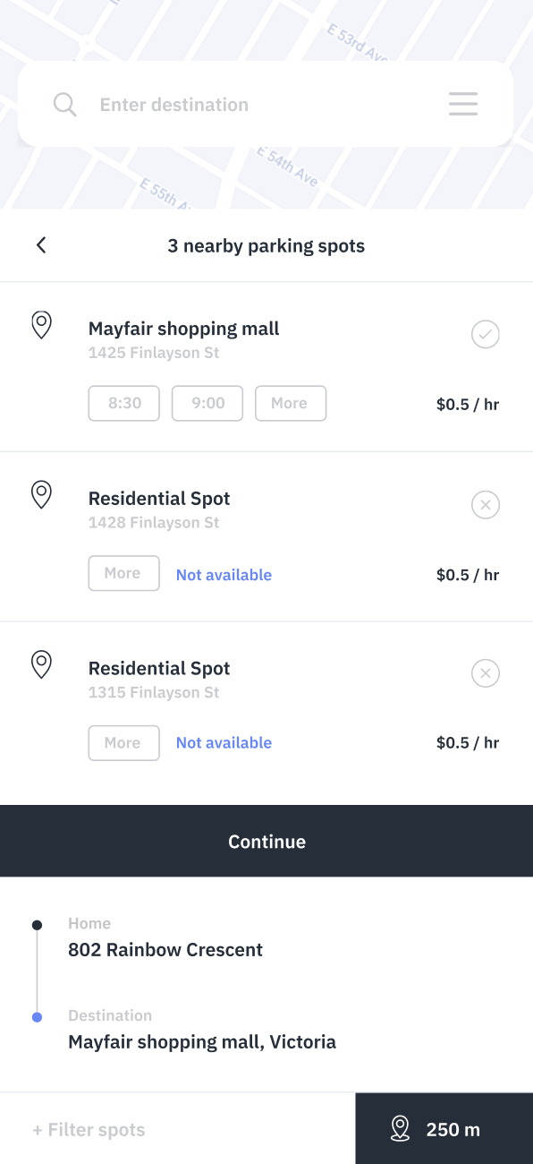 Parking List